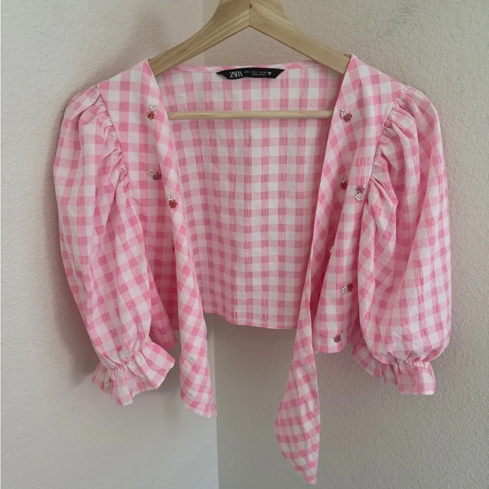 Zara lightweight gingham
